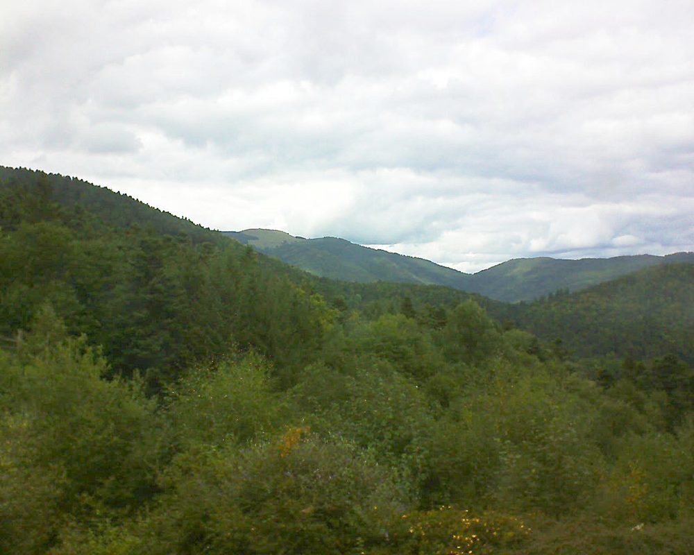 Le petit ballon vu depuis le Domaine Langmatt à Murbach le 05.09.2017 à 14:00 Le petit ballon (Alsace, Vosges) le 05.09.2017 à 14:00