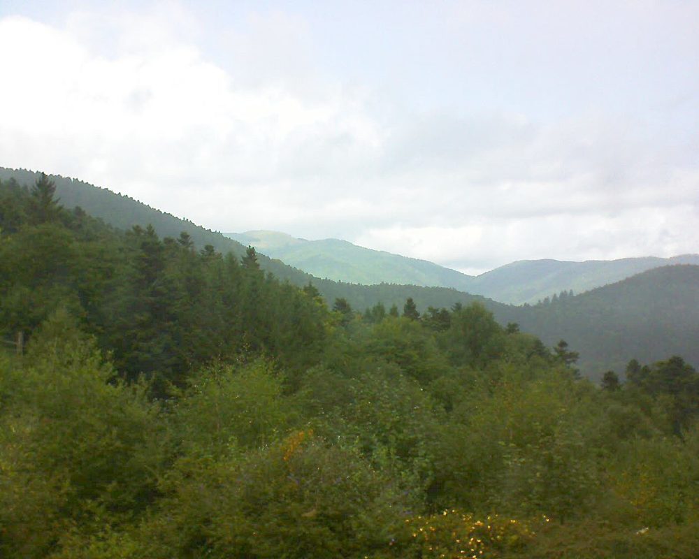 Le petit ballon vu depuis le Domaine Langmatt à Murbach le 06.09.2017 à 13:00 Le petit ballon (Alsace, Vosges) le 06.09.2017 à 13:00