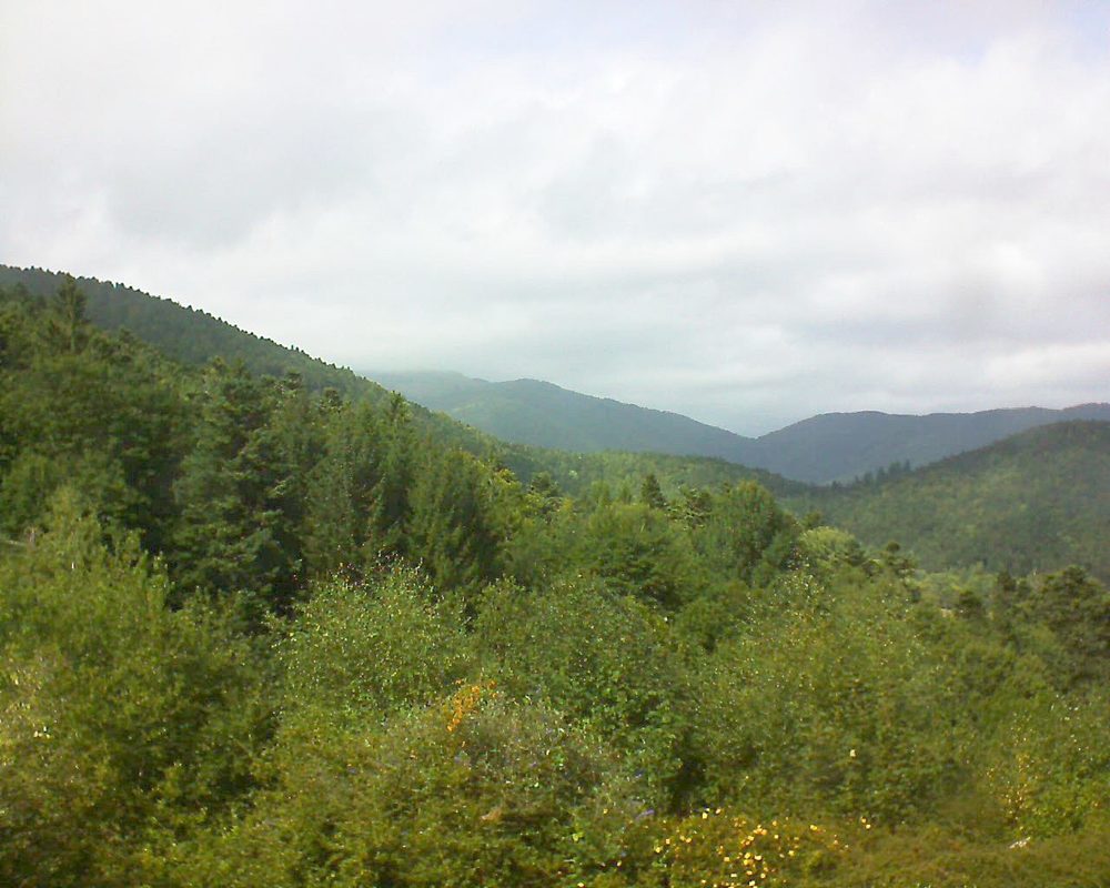 Le petit ballon vu depuis le Domaine Langmatt à Murbach le 06.09.2017 à 15:00 Le petit ballon (Alsace, Vosges) le 06.09.2017 à 15:00
