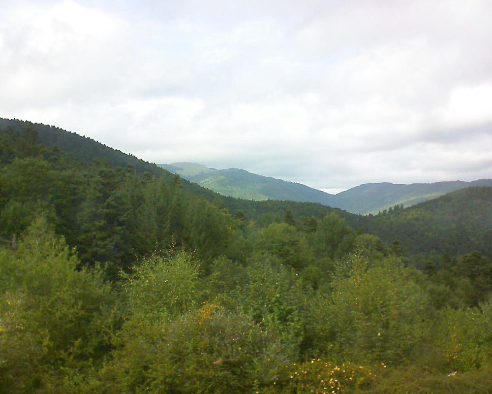 Le petit ballon vu depuis le Domaine Langmatt à Murbach le 06.09.2017 à 16:00 Le petit ballon (Alsace, Vosges) le 06.09.2017 à 16:00