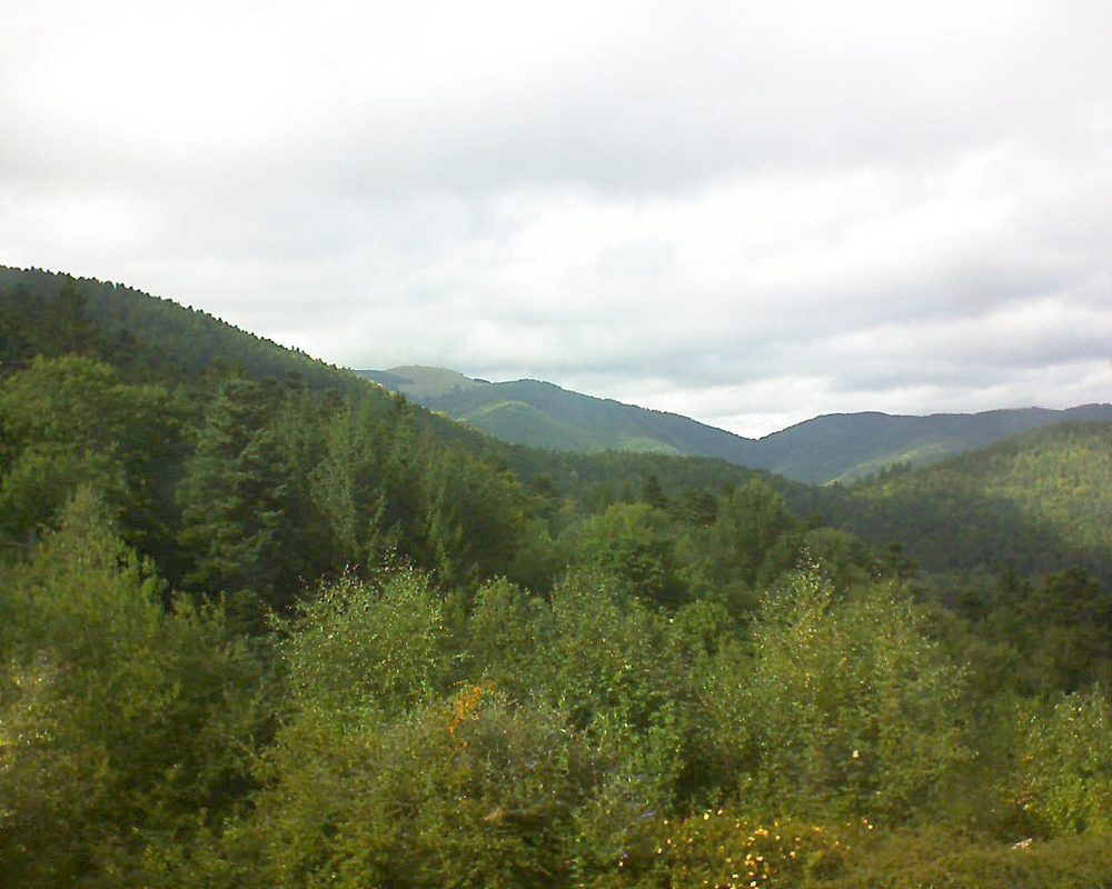 Le petit ballon vu depuis le Domaine Langmatt à Murbach le 06.09.2017 à 16:15 Le petit ballon (Alsace, Vosges) le 06.09.2017 à 16:15