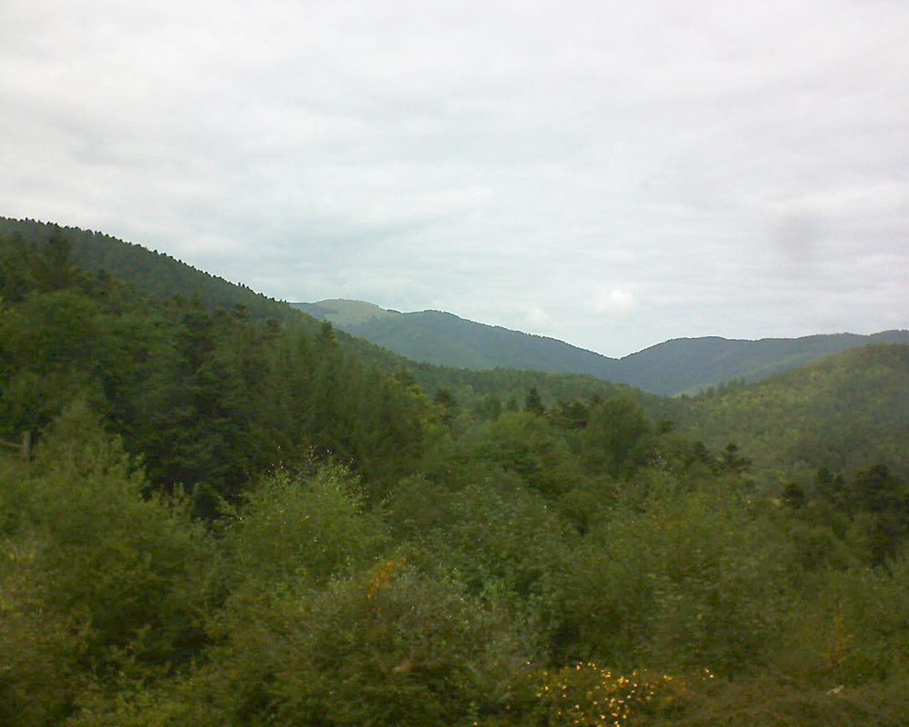 Le petit ballon vu depuis le Domaine Langmatt à Murbach le 07.09.2017 à 14:30 Le petit ballon (Alsace, Vosges) le 07.09.2017 à 14:30