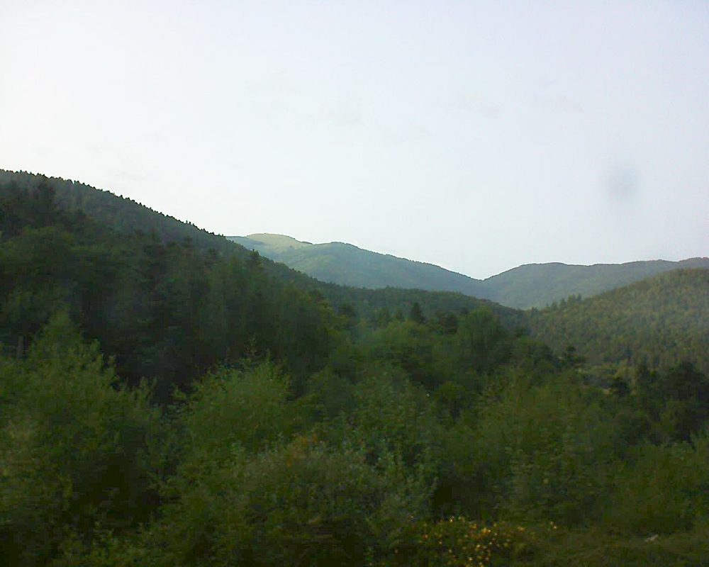Le petit ballon vu depuis le Domaine Langmatt à Murbach le 07.09.2017 à 18:15 Le petit ballon (Alsace, Vosges) le 07.09.2017 à 18:15