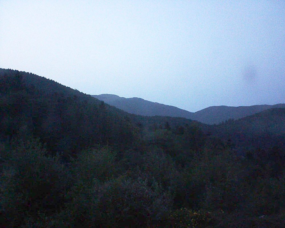 Le petit ballon vu depuis le Domaine Langmatt à Murbach le 07.09.2017 à 20:15 Le petit ballon (Alsace, Vosges) le 07.09.2017 à 20:15