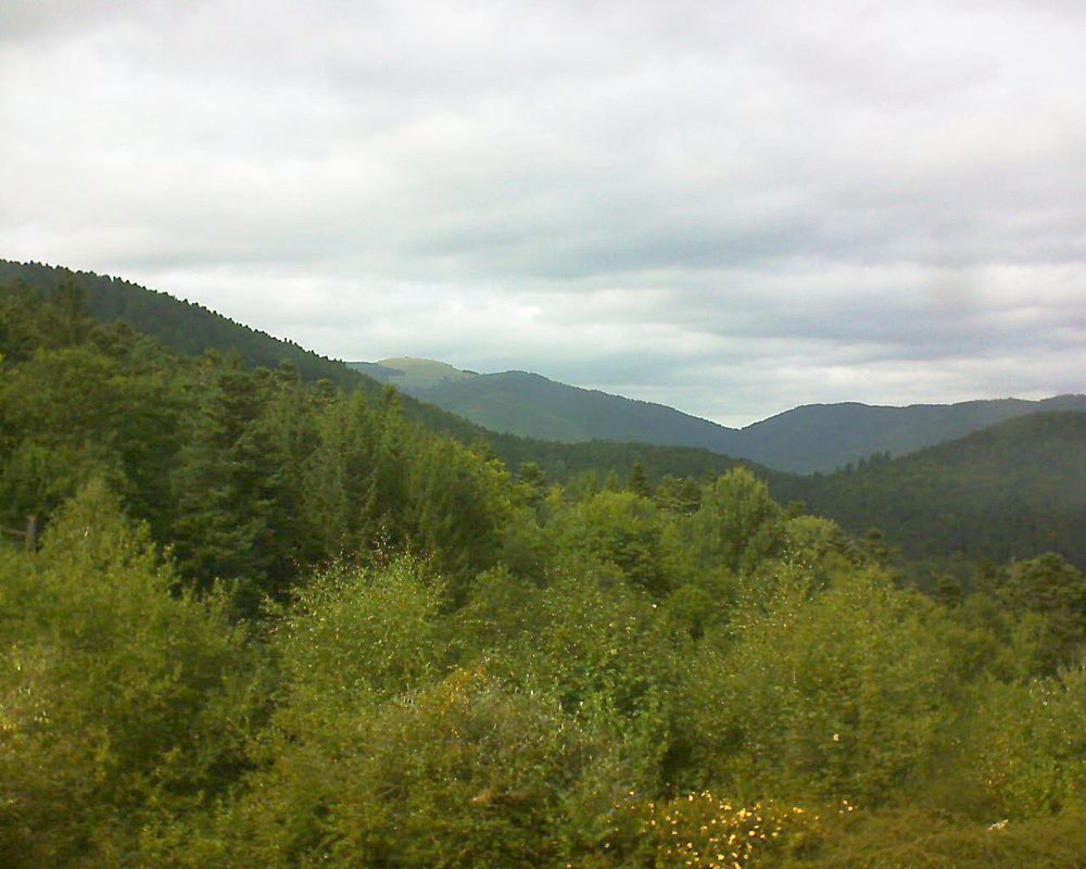 Le petit ballon vu depuis le Domaine Langmatt à Murbach le 08.09.2017 à 15:45 Le petit ballon (Alsace, Vosges) le 08.09.2017 à 15:45