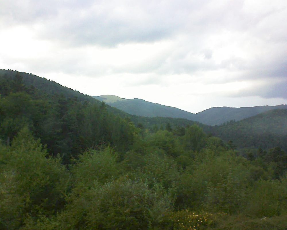 Le petit ballon vu depuis le Domaine Langmatt à Murbach le 11.09.2017 à 18:30 Le petit ballon (Alsace, Vosges) le 11.09.2017 à 18:30