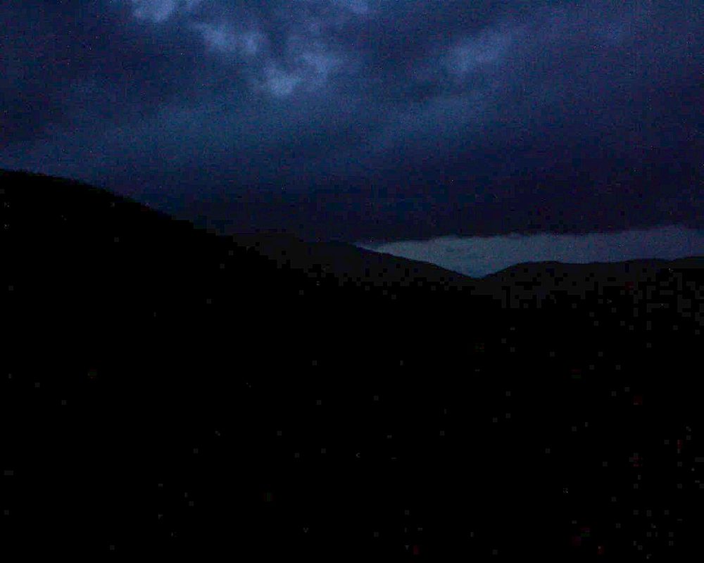 Le petit ballon vu depuis le Domaine Langmatt à Murbach le 12.09.2017 à 20:15 Le petit ballon (Alsace, Vosges) le 12.09.2017 à 20:15