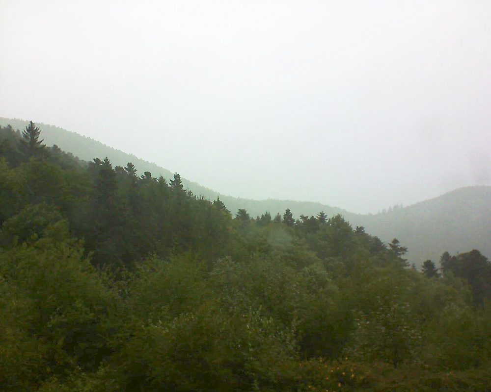 Le petit ballon vu depuis le Domaine Langmatt à Murbach le 13.09.2017 à 10:15 Le petit ballon (Alsace, Vosges) le 13.09.2017 à 10:15