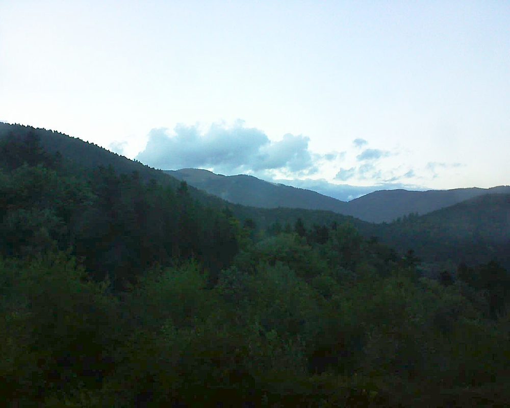 Le petit ballon vu depuis le Domaine Langmatt à Murbach le 14.09.2017 à 19:30 Le petit ballon (Alsace, Vosges) le 14.09.2017 à 19:30