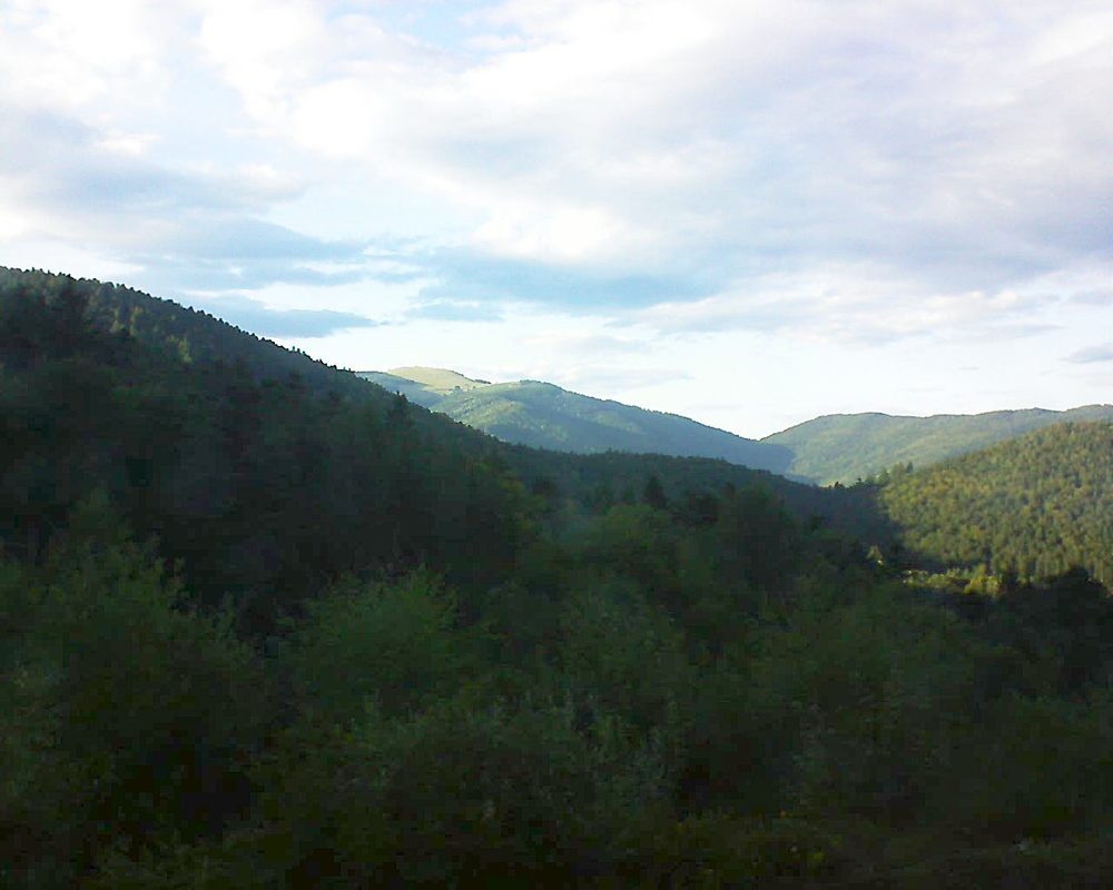 Le petit ballon vu depuis le Domaine Langmatt à Murbach le 15.09.2017 à 18:15 Le petit ballon (Alsace, Vosges) le 15.09.2017 à 18:15