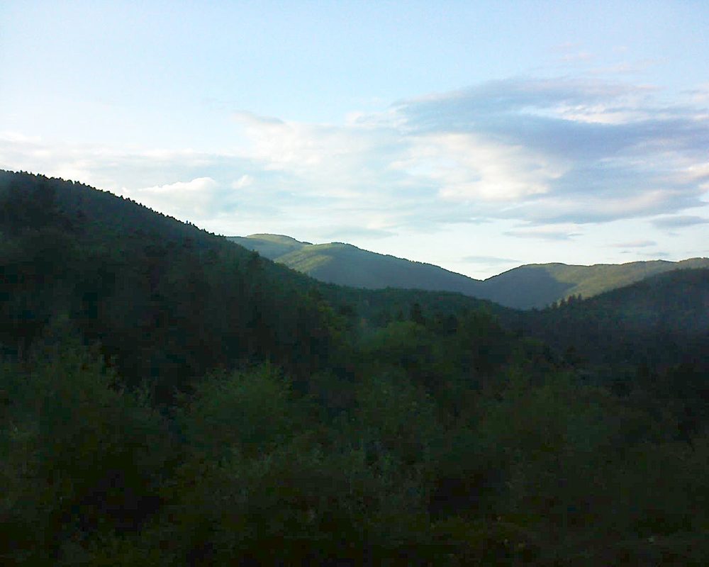 Le petit ballon vu depuis le Domaine Langmatt à Murbach le 15.09.2017 à 19:00 Le petit ballon (Alsace, Vosges) le 15.09.2017 à 19:00