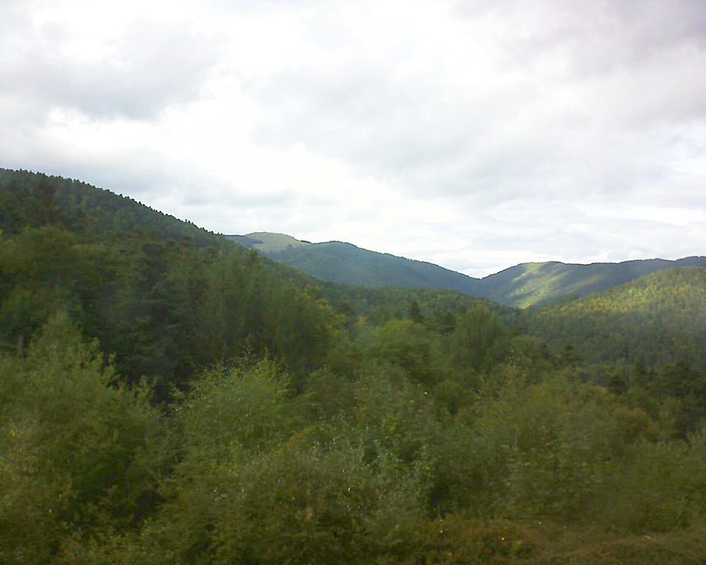 Le petit ballon vu depuis le Domaine Langmatt à Murbach le 18.09.2017 à 17:45 Le petit ballon (Alsace, Vosges) le 18.09.2017 à 17:45