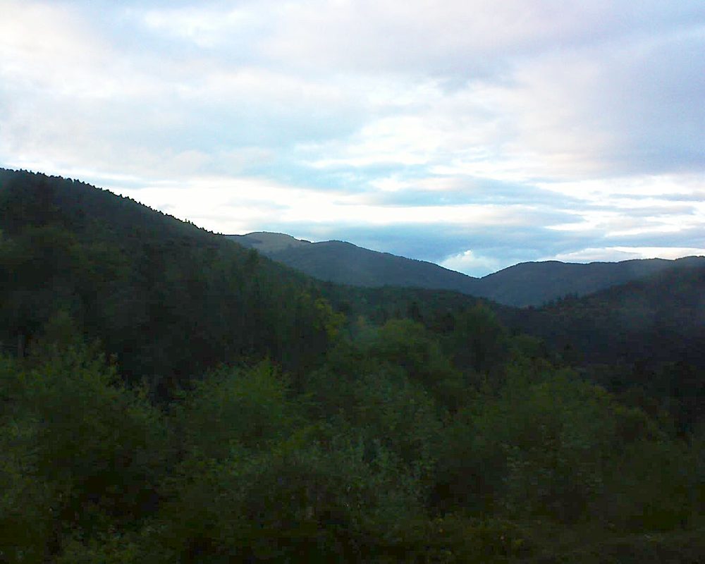 Le petit ballon vu depuis le Domaine Langmatt à Murbach le 18.09.2017 à 19:15 Le petit ballon (Alsace, Vosges) le 18.09.2017 à 19:15