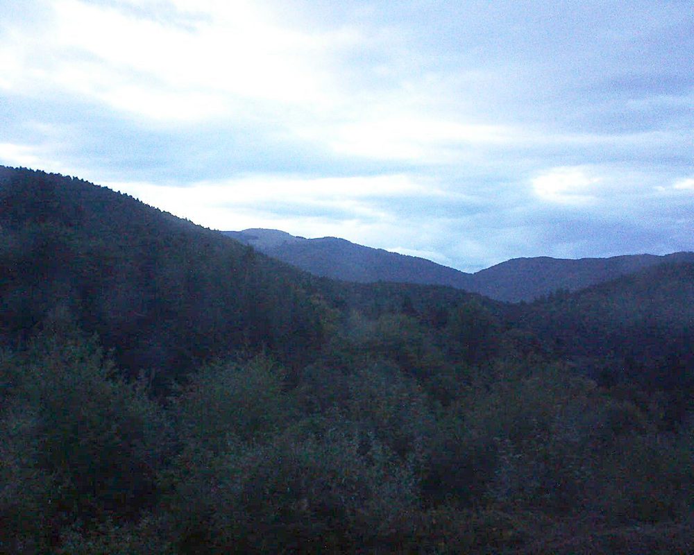 Le petit ballon vu depuis le Domaine Langmatt à Murbach le 18.09.2017 à 19:45 Le petit ballon (Alsace, Vosges) le 18.09.2017 à 19:45