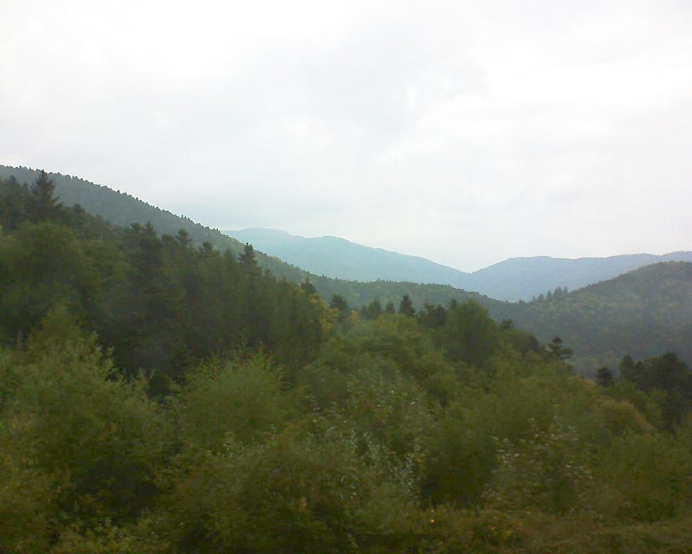 Le petit ballon vu depuis le Domaine Langmatt à Murbach le 20.09.2017 à 14:00 Le petit ballon (Alsace, Vosges) le 20.09.2017 à 14:00