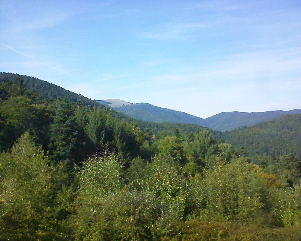 Le petit ballon vu depuis le Domaine Langmatt à Murbach le 21.09.2017 à 16:15 Le petit ballon (Alsace, Vosges) le 21.09.2017 à 16:15