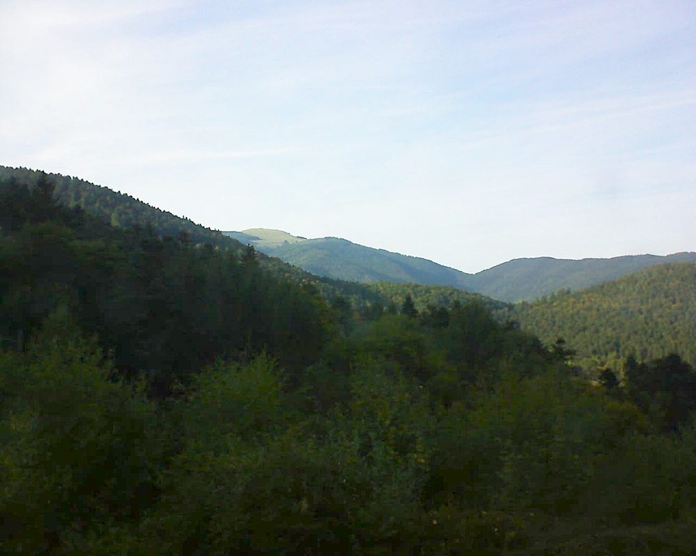 Le petit ballon vu depuis le Domaine Langmatt à Murbach le 21.09.2017 à 17:30 Le petit ballon (Alsace, Vosges) le 21.09.2017 à 17:30