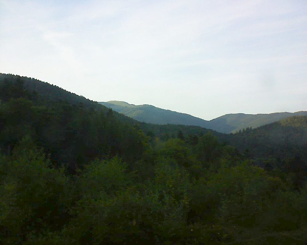 Le petit ballon vu depuis le Domaine Langmatt à Murbach le 21.09.2017 à 18:30 Le petit ballon (Alsace, Vosges) le 21.09.2017 à 18:30