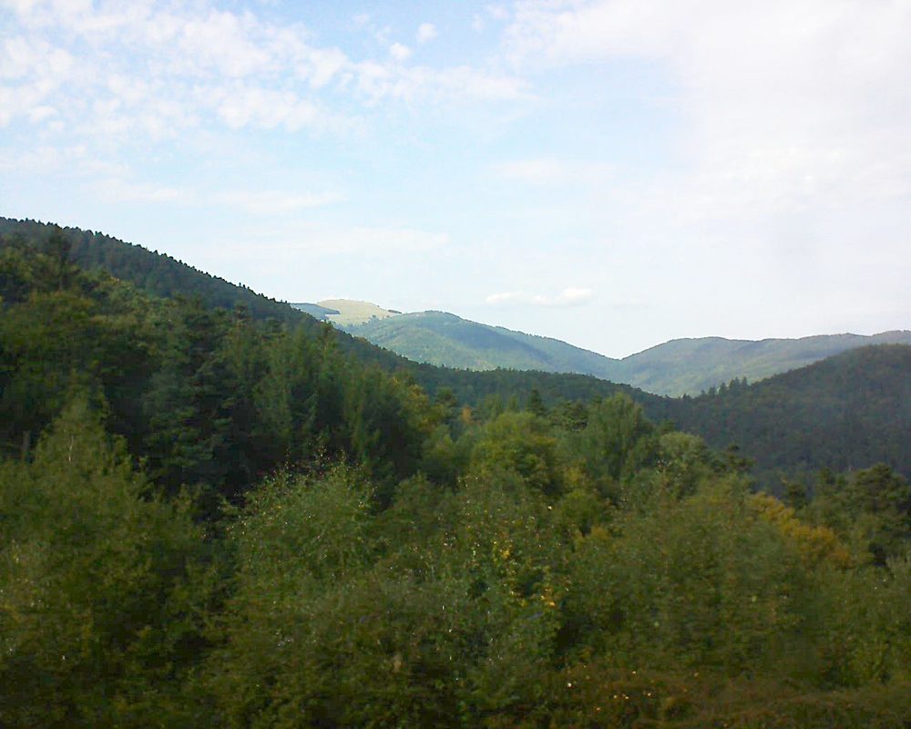 Le petit ballon vu depuis le Domaine Langmatt à Murbach le 22.09.2017 à 16:00 Le petit ballon (Alsace, Vosges) le 22.09.2017 à 16:00