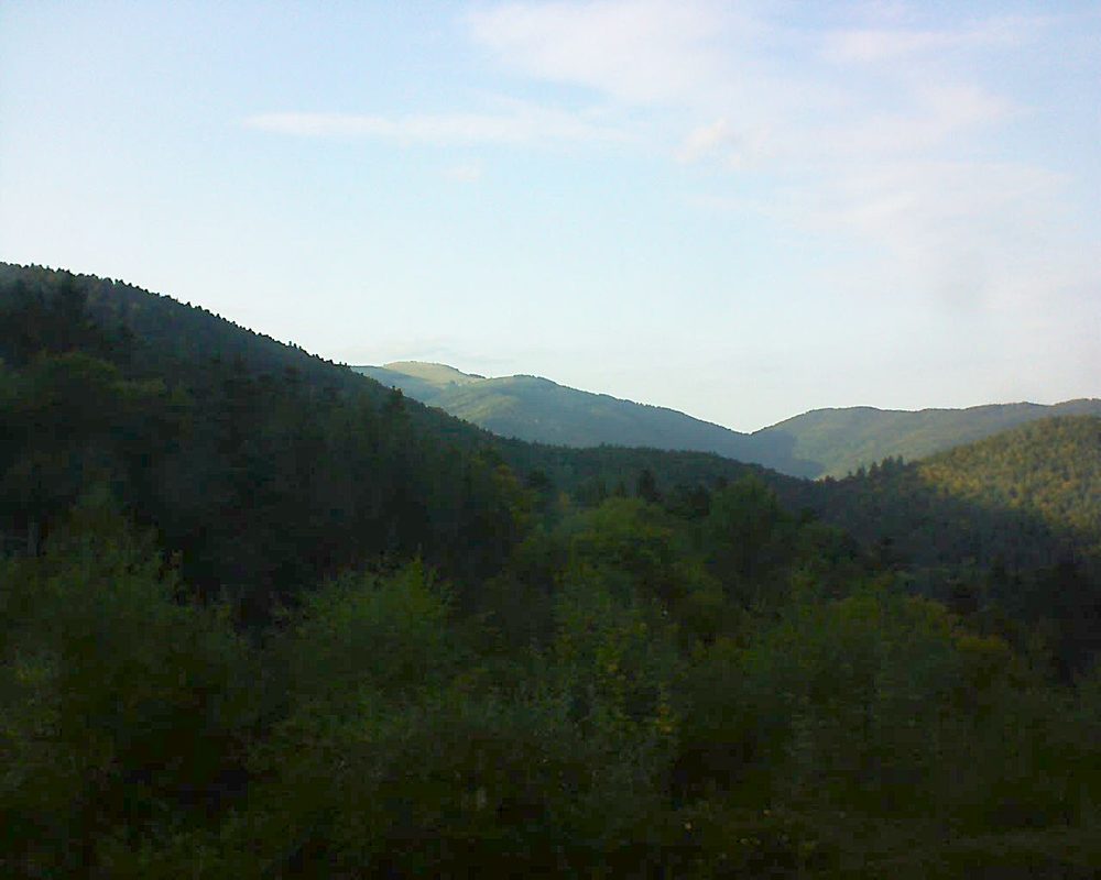 Le petit ballon vu depuis le Domaine Langmatt à Murbach le 22.09.2017 à 18:15 Le petit ballon (Alsace, Vosges) le 22.09.2017 à 18:15