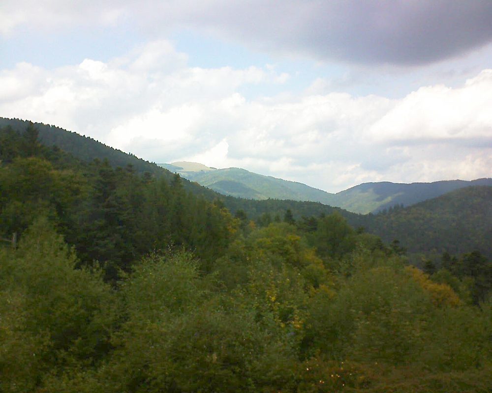 Le petit ballon vu depuis le Domaine Langmatt à Murbach le 23.09.2017 à 14:45 Le petit ballon (Alsace, Vosges) le 23.09.2017 à 14:45
