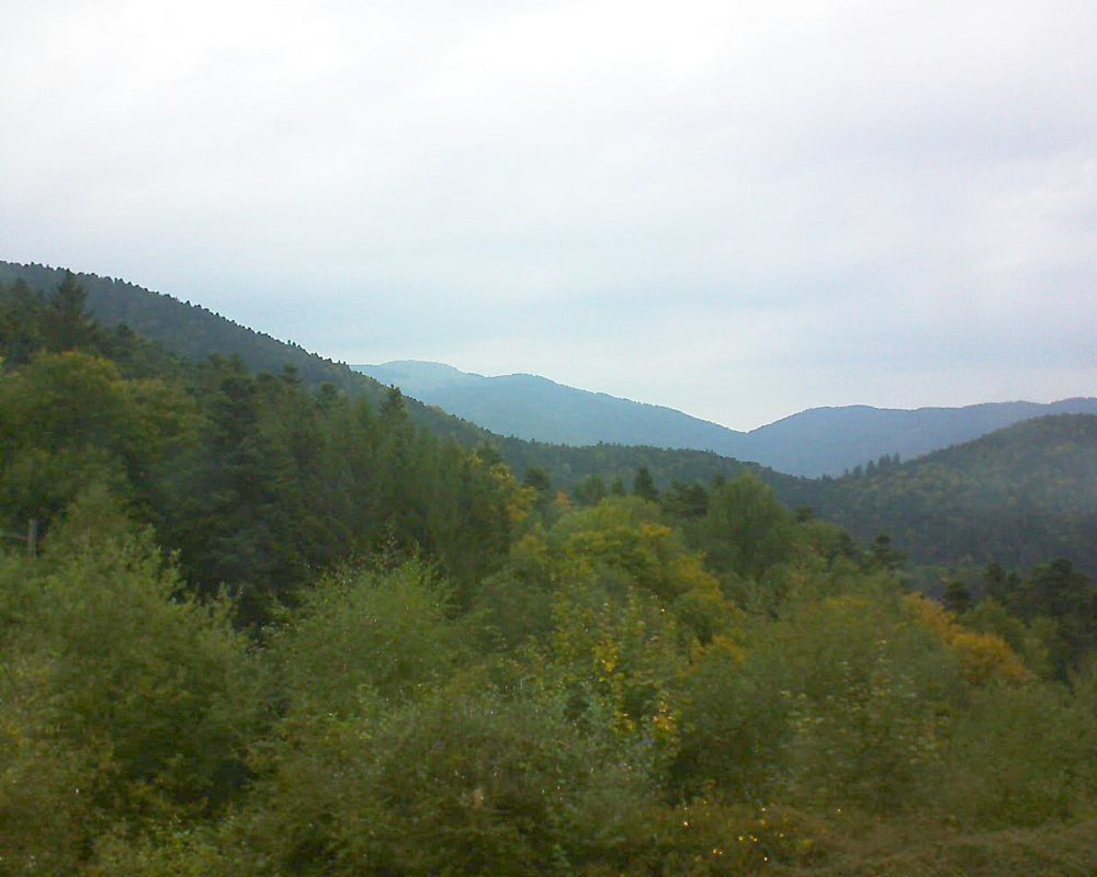 Le petit ballon vu depuis le Domaine Langmatt à Murbach le 23.09.2017 à 18:30 Le petit ballon (Alsace, Vosges) le 23.09.2017 à 18:30