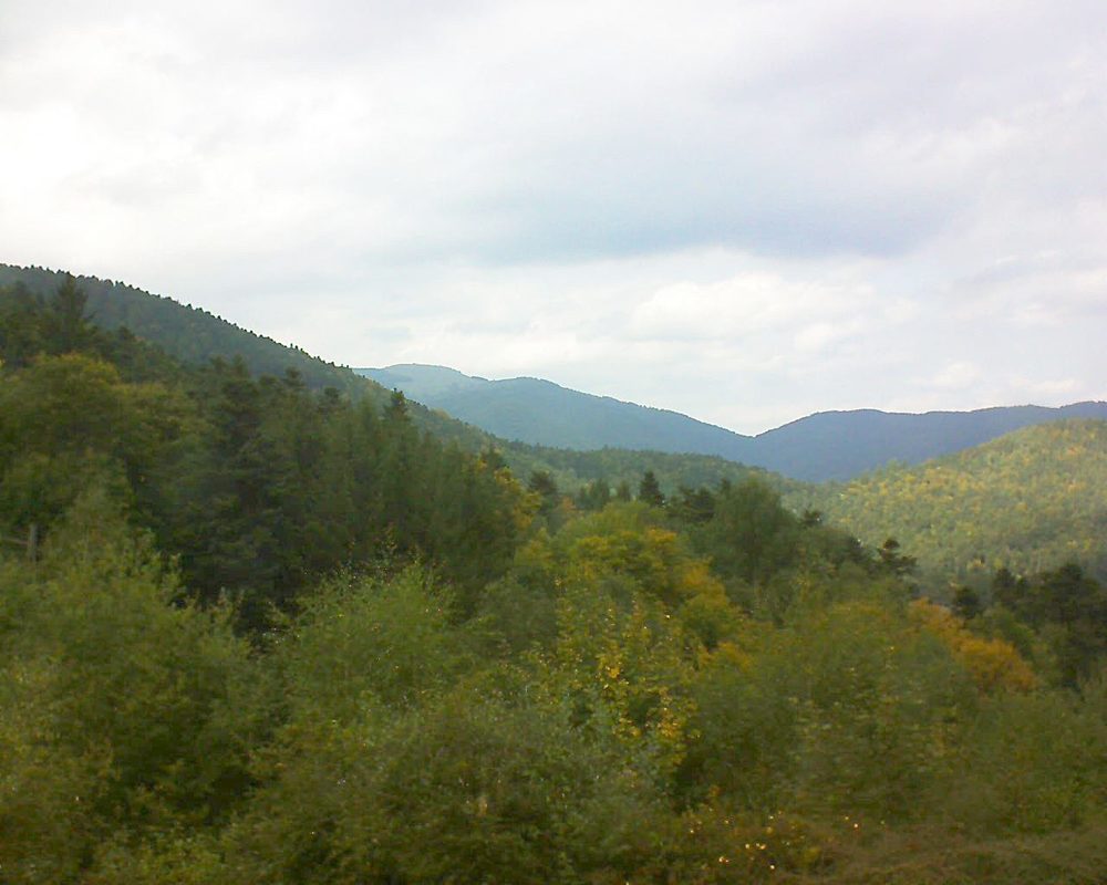Le petit ballon vu depuis le Domaine Langmatt à Murbach le 24.09.2017 à 15:00 Le petit ballon (Alsace, Vosges) le 24.09.2017 à 15:00