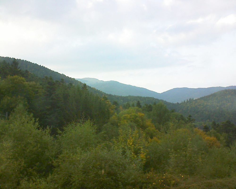 Le petit ballon vu depuis le Domaine Langmatt à Murbach le 24.09.2017 à 18:15 Le petit ballon (Alsace, Vosges) le 24.09.2017 à 18:15