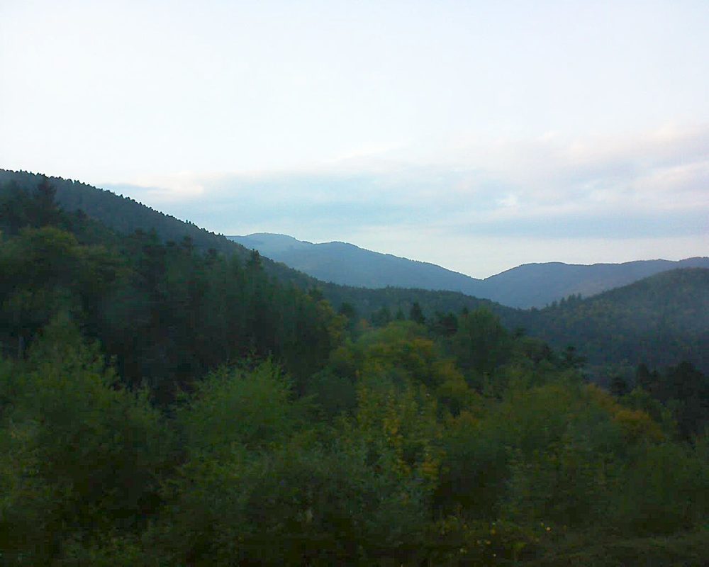 Le petit ballon vu depuis le Domaine Langmatt à Murbach le 24.09.2017 à 18:45 Le petit ballon (Alsace, Vosges) le 24.09.2017 à 18:45