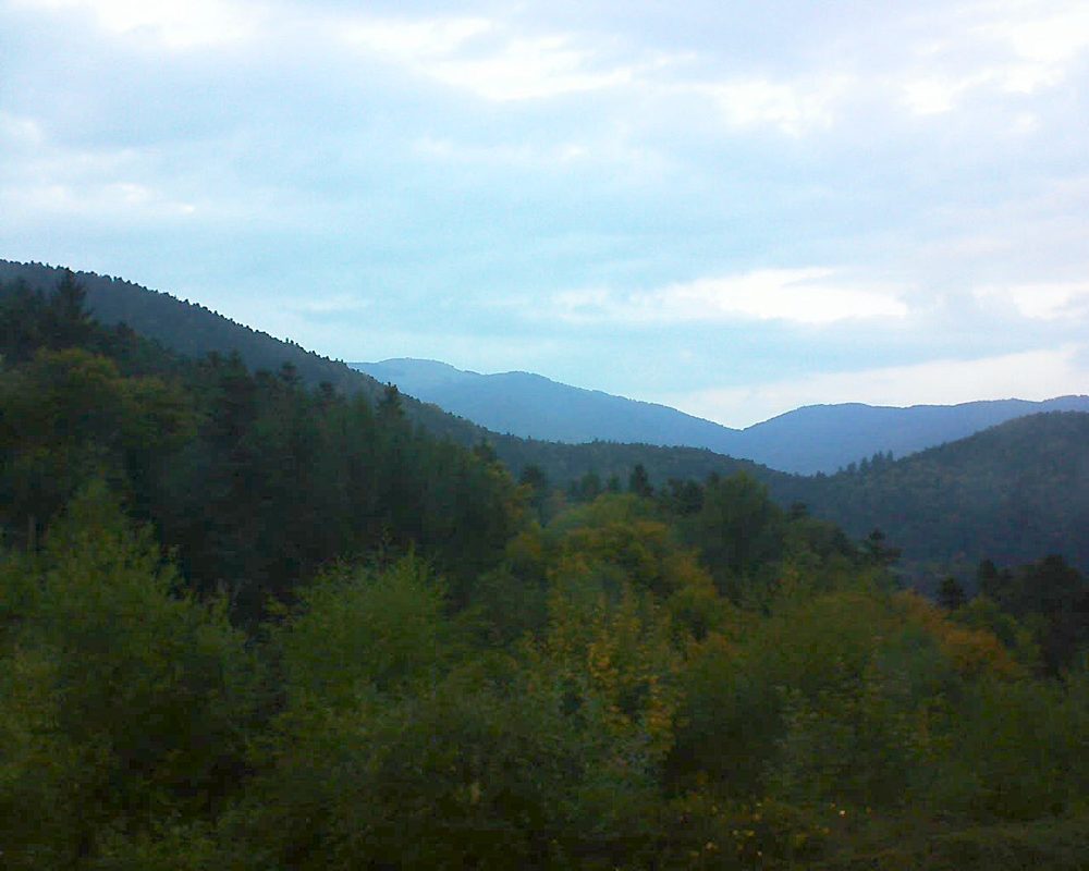 Le petit ballon vu depuis le Domaine Langmatt à Murbach le 25.09.2017 à 18:45 Le petit ballon (Alsace, Vosges) le 25.09.2017 à 18:45