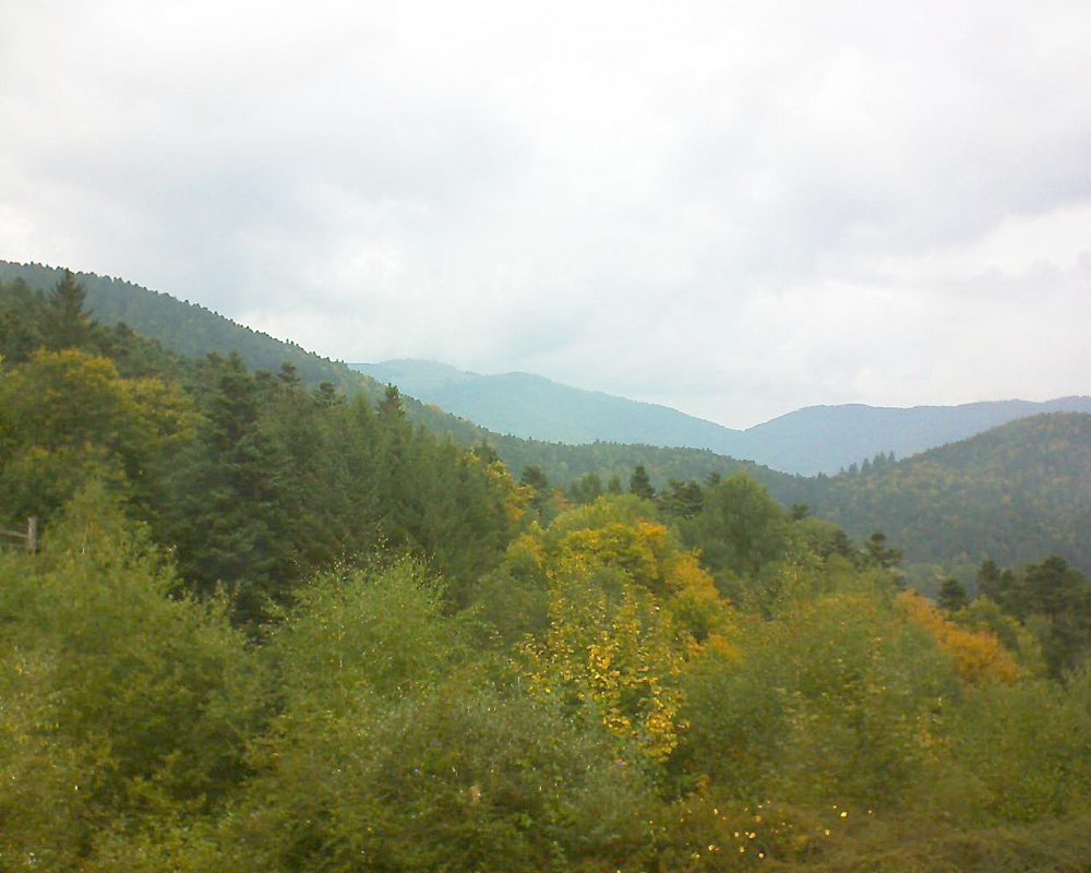 Le petit ballon vu depuis le Domaine Langmatt à Murbach le 26.09.2017 à 13:15 Le petit ballon (Alsace, Vosges) le 26.09.2017 à 13:15