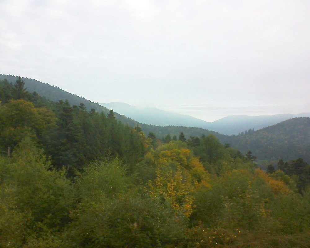 Le petit ballon vu depuis le Domaine Langmatt à Murbach le 27.09.2017 à 09:00 Le petit ballon (Alsace, Vosges) le 27.09.2017 à 09:00