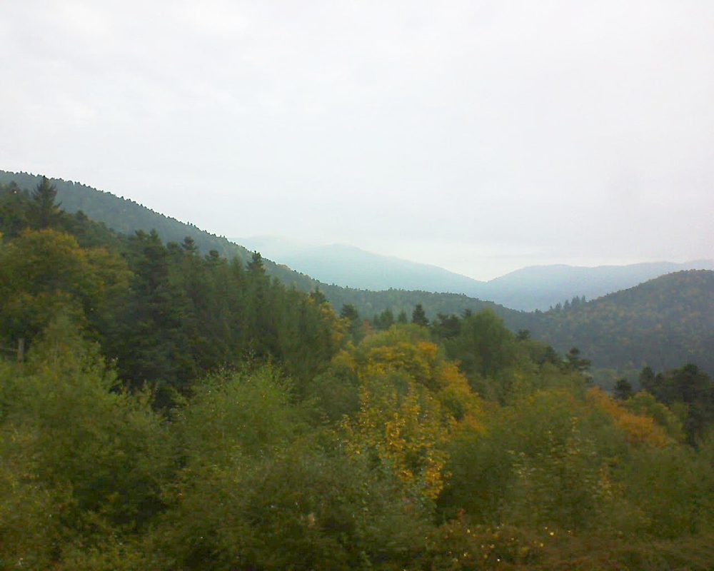 Le petit ballon vu depuis le Domaine Langmatt à Murbach le 27.09.2017 à 09:15 Le petit ballon (Alsace, Vosges) le 27.09.2017 à 09:15