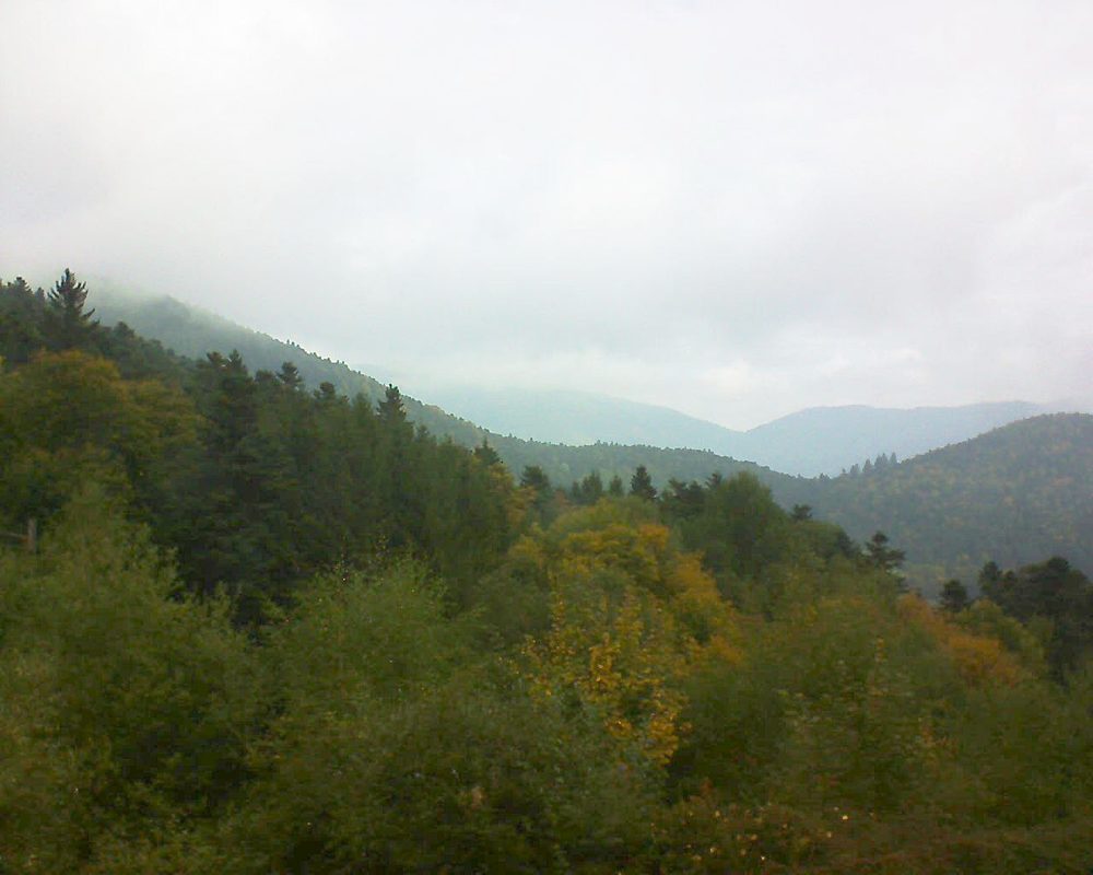 Le petit ballon vu depuis le Domaine Langmatt à Murbach le 27.09.2017 à 10:30 Le petit ballon (Alsace, Vosges) le 27.09.2017 à 10:30