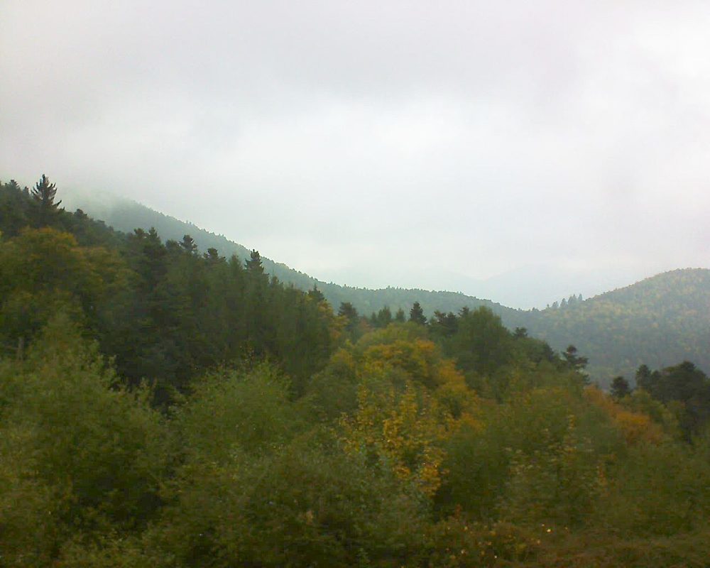 Le petit ballon vu depuis le Domaine Langmatt à Murbach le 27.09.2017 à 11:15 Le petit ballon (Alsace, Vosges) le 27.09.2017 à 11:15