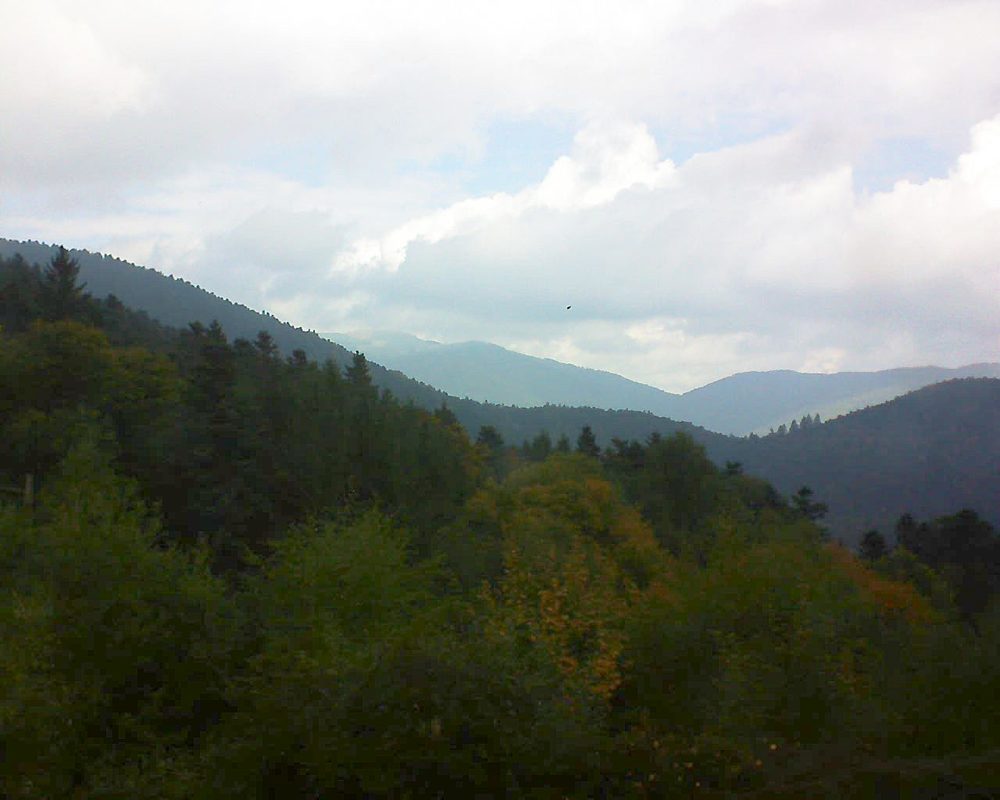 Le petit ballon vu depuis le Domaine Langmatt à Murbach le 27.09.2017 à 12:45 Le petit ballon (Alsace, Vosges) le 27.09.2017 à 12:45
