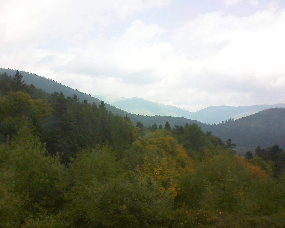 Le petit ballon vu depuis le Domaine Langmatt à Murbach le 27.09.2017 à 13:00 Le petit ballon (Alsace, Vosges) le 27.09.2017 à 13:00