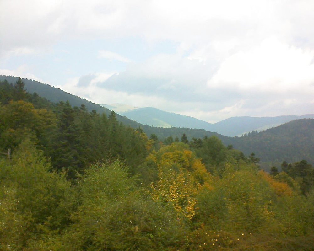 Le petit ballon vu depuis le Domaine Langmatt à Murbach le 27.09.2017 à 13:15 Le petit ballon (Alsace, Vosges) le 27.09.2017 à 13:15