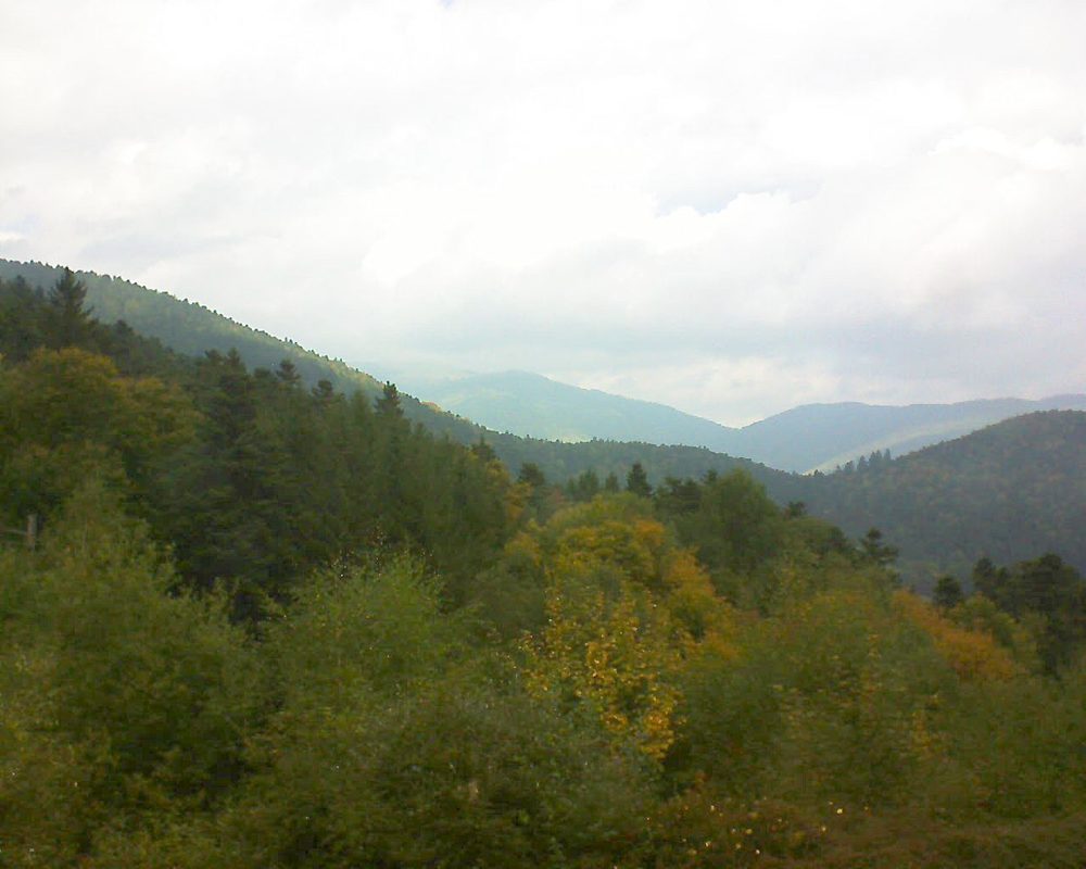 Le petit ballon vu depuis le Domaine Langmatt à Murbach le 27.09.2017 à 13:30 Le petit ballon (Alsace, Vosges) le 27.09.2017 à 13:30