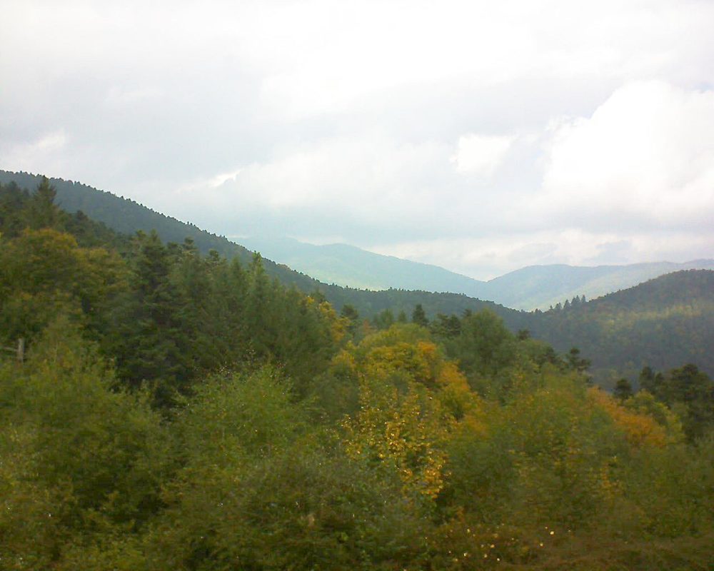 Le petit ballon vu depuis le Domaine Langmatt à Murbach le 27.09.2017 à 13:45 Le petit ballon (Alsace, Vosges) le 27.09.2017 à 13:45