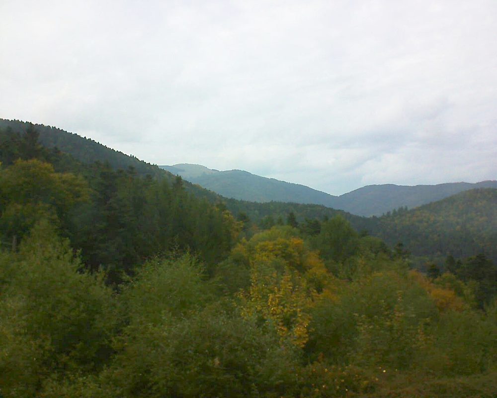 Le petit ballon vu depuis le Domaine Langmatt à Murbach le 27.09.2017 à 18:00 Le petit ballon (Alsace, Vosges) le 27.09.2017 à 18:00