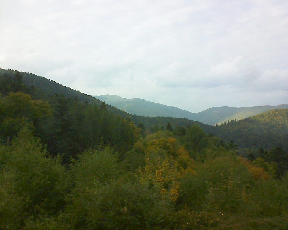 Le petit ballon vu depuis le Domaine Langmatt à Murbach le 27.09.2017 à 18:15 Le petit ballon (Alsace, Vosges) le 27.09.2017 à 18:15