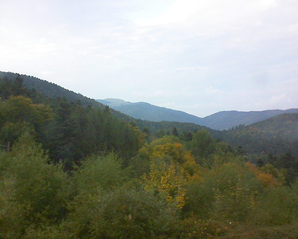 Le petit ballon vu depuis le Domaine Langmatt à Murbach le 27.09.2017 à 18:45 Le petit ballon (Alsace, Vosges) le 27.09.2017 à 18:45