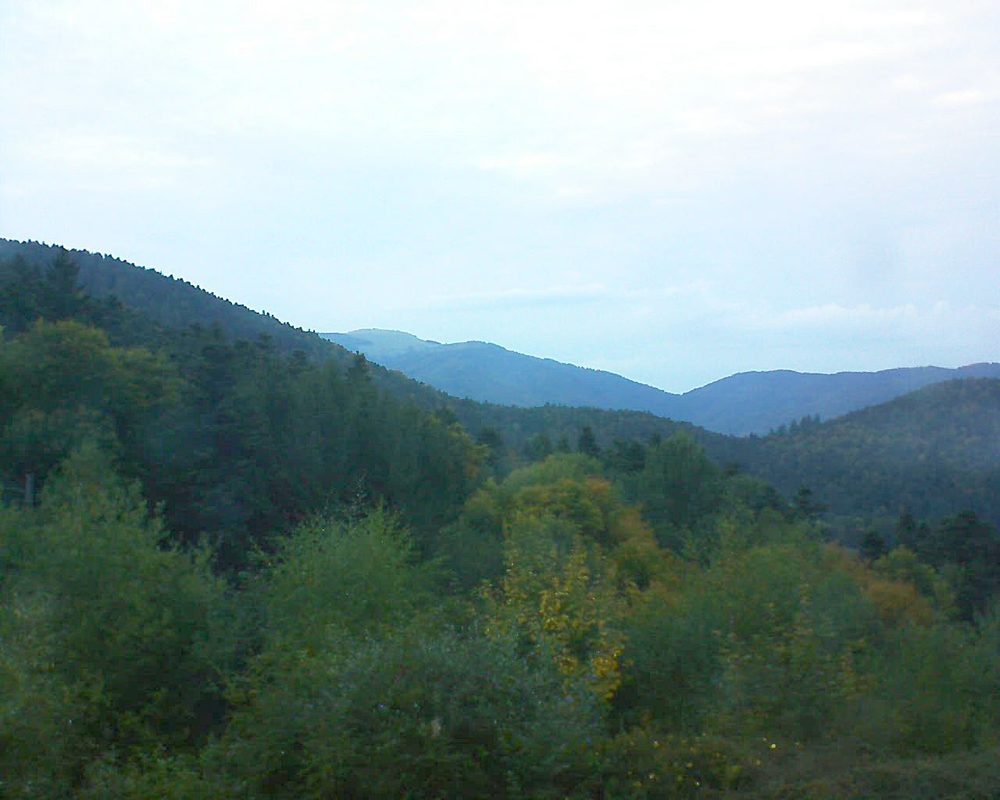 Le petit ballon vu depuis le Domaine Langmatt à Murbach le 27.09.2017 à 19:00 Le petit ballon (Alsace, Vosges) le 27.09.2017 à 19:00