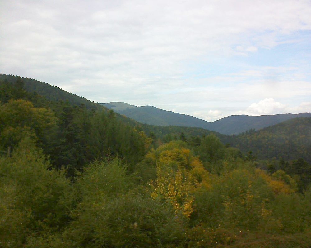Le petit ballon vu depuis le Domaine Langmatt à Murbach le 28.09.2017 à 15:15 Le petit ballon (Alsace, Vosges) le 28.09.2017 à 15:15