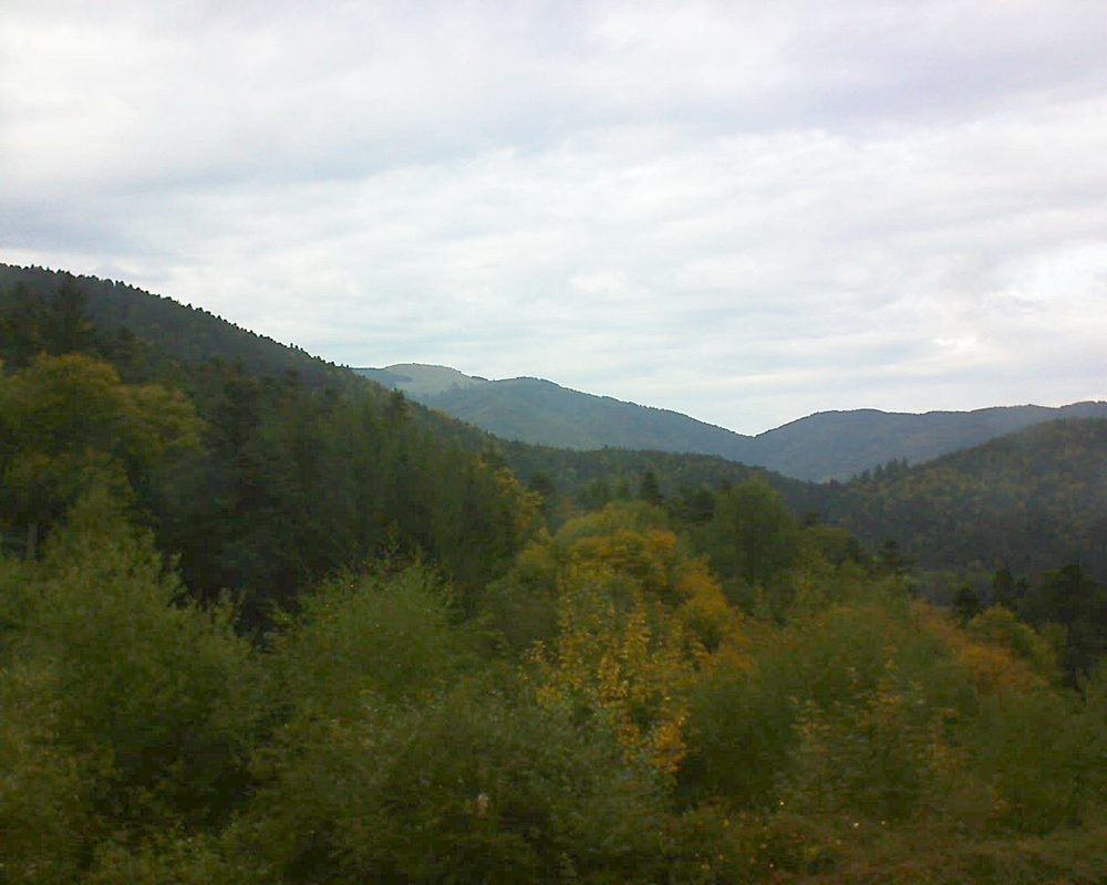 Le petit ballon vu depuis le Domaine Langmatt à Murbach le 28.09.2017 à 16:45 Le petit ballon (Alsace, Vosges) le 28.09.2017 à 16:45