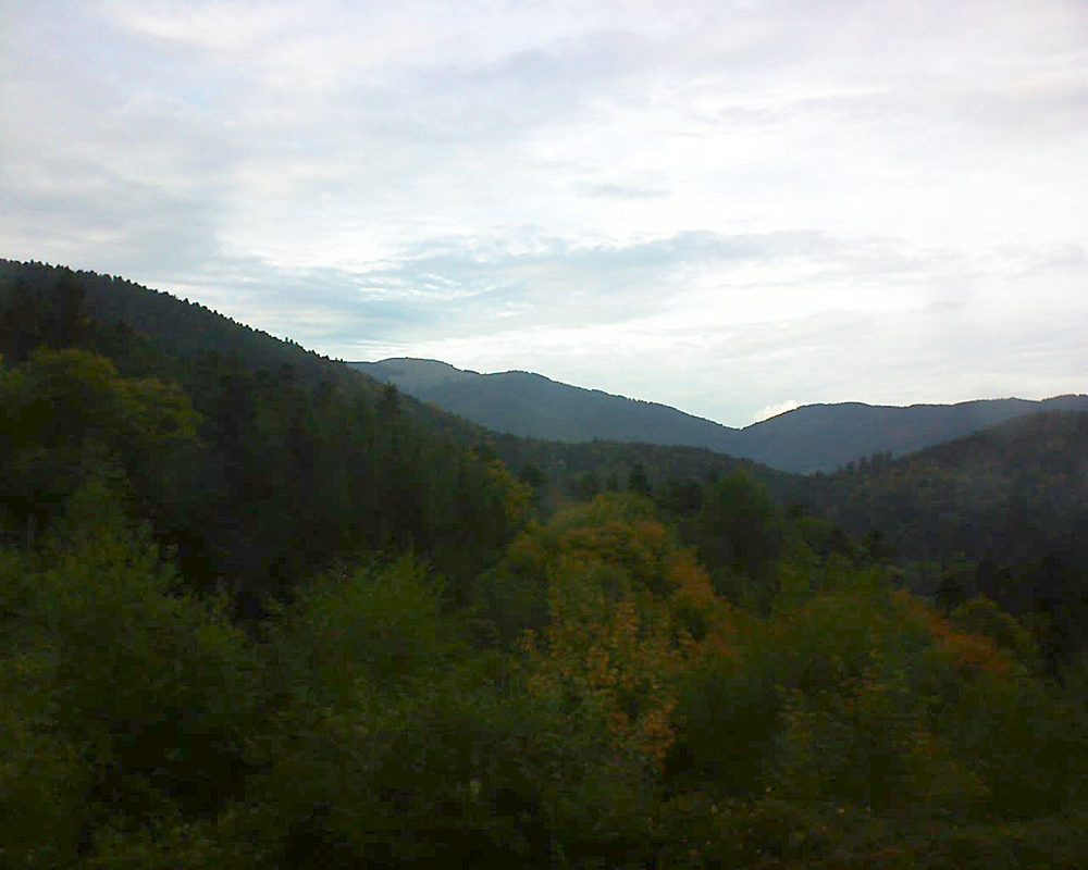 Le petit ballon vu depuis le Domaine Langmatt à Murbach le 28.09.2017 à 17:45 Le petit ballon (Alsace, Vosges) le 28.09.2017 à 17:45