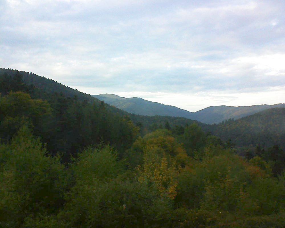 Le petit ballon vu depuis le Domaine Langmatt à Murbach le 28.09.2017 à 18:30 Le petit ballon (Alsace, Vosges) le 28.09.2017 à 18:30