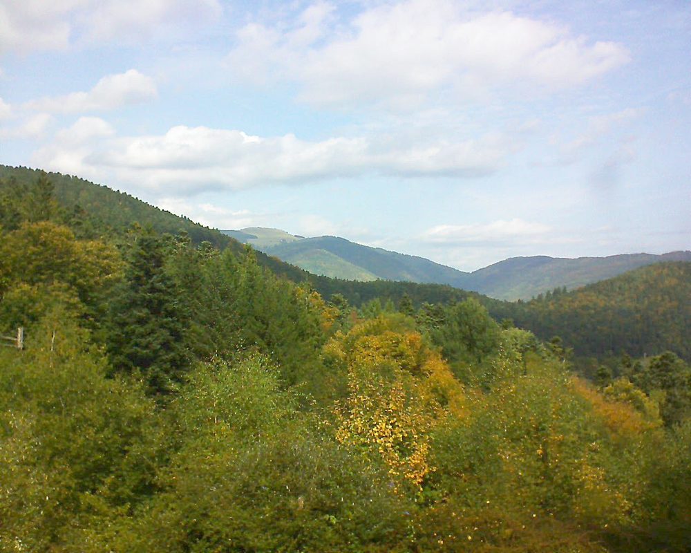 Le petit ballon vu depuis le Domaine Langmatt à Murbach le 29.09.2017 à 13:00 Le petit ballon (Alsace, Vosges) le 29.09.2017 à 13:00