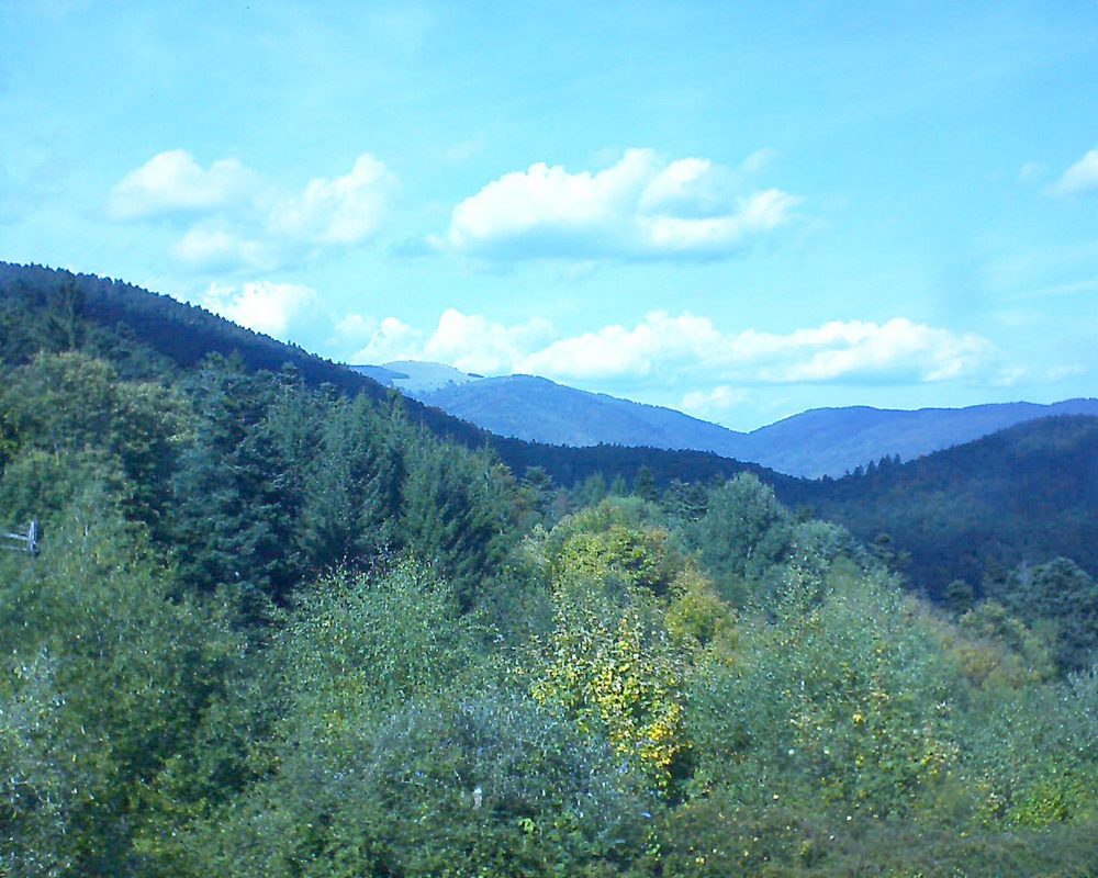 Le petit ballon vu depuis le Domaine Langmatt à Murbach le 29.09.2017 à 14:30 Le petit ballon (Alsace, Vosges) le 29.09.2017 à 14:30